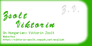 zsolt viktorin business card